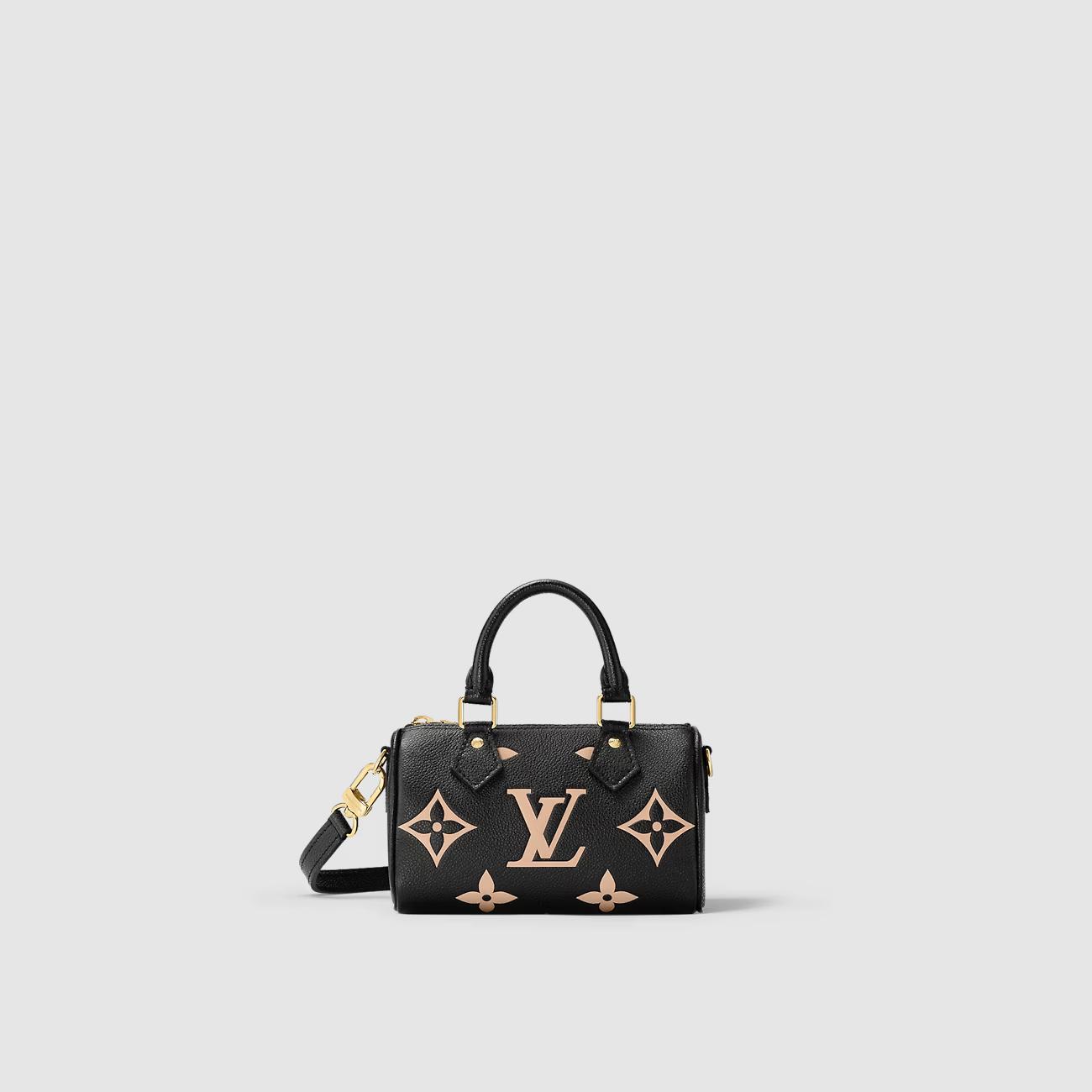 Túi Louis Vuitton Nano Speedy Nữ Da Bicolor Monogram